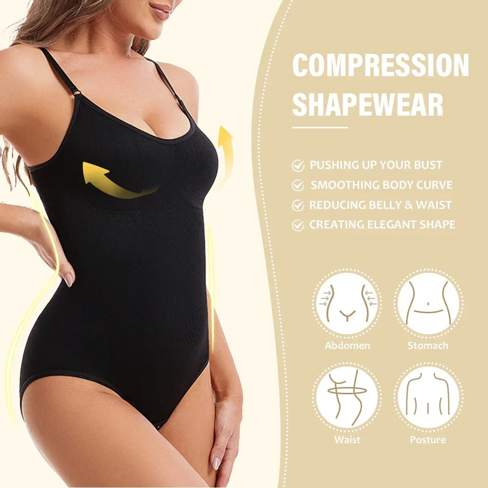 Lingerita ™ - Confidence Curve vartaloa muotoileva kokovartalobody , saumaton alusasu nostavalla tuella ja kiinteyttävällä muotoilulla - Lingerita-SnapShop