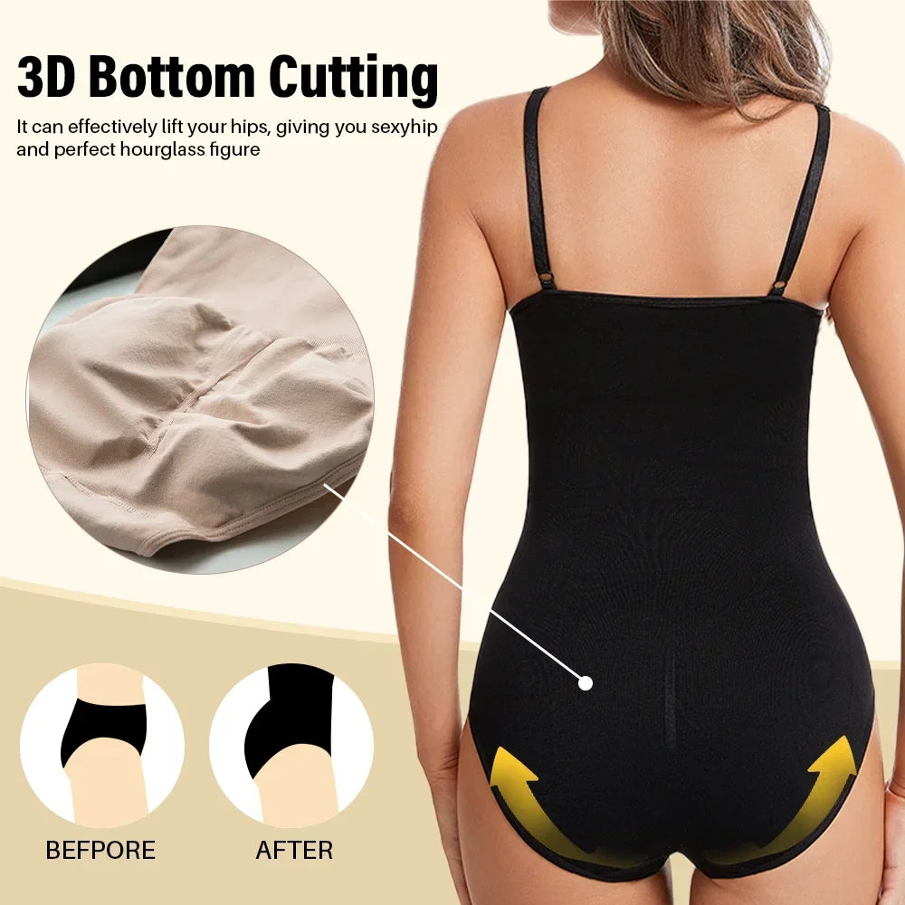 Lingerita ™ - Confidence Curve vartaloa muotoileva kokovartalobody , saumaton alusasu nostavalla tuella ja kiinteyttävällä muotoilulla - Lingerita-SnapShop