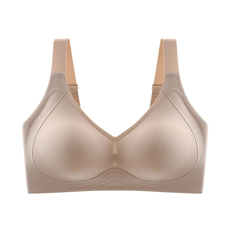 Lingerita ™-SoftBra - kaarituettomat rintaliivit.Mukavat ja hengittävät rintaliivit jokapäiväiseen käyttöön. Pehmeä spandex- ja nylonmateriaali, kevyt push-up, ei kaaritukia. Koot M–6XL, värit musta, kahvi ja beige.