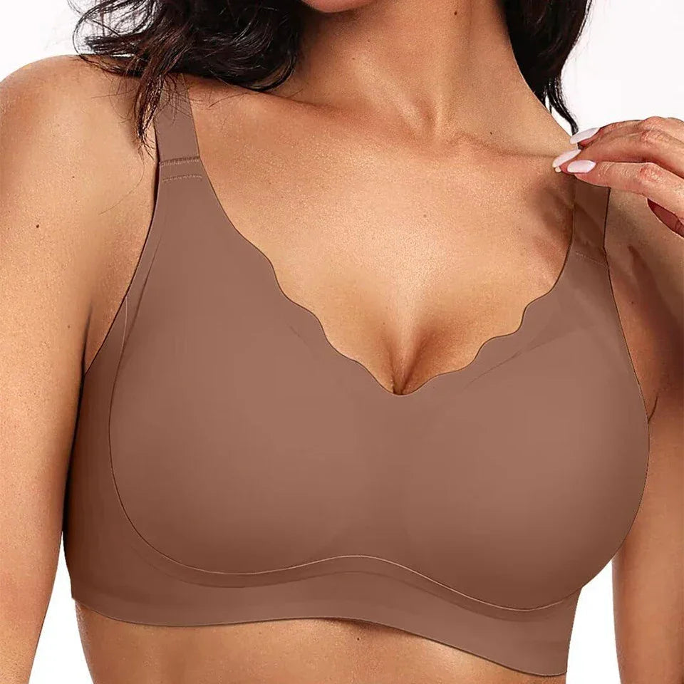 Lingerita™- Nancy- Pehmeä Push Up -rintaliivi – Irrotettavat Kupit, Kaaritueton, Saumaton ja Mukava Jokapäiväiseen Käyttöön - Lingerita-SnapShop