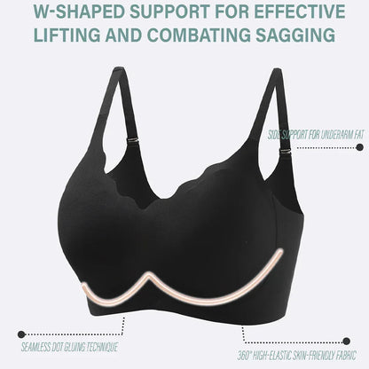 Lingerita™- Nancy- Pehmeä Push Up -rintaliivi – Irrotettavat Kupit, Kaaritueton, Saumaton ja Mukava Jokapäiväiseen Käyttöön - Lingerita-SnapShop