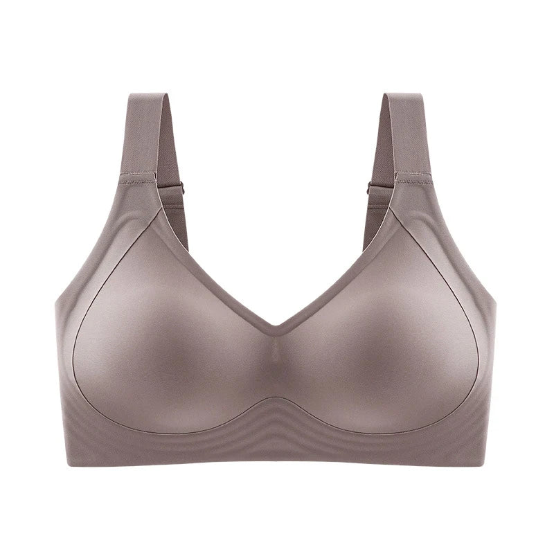 Lingerita ™-SoftBra - kaarituettomat rintaliivit.Mukavat ja hengittävät rintaliivit jokapäiväiseen käyttöön. Pehmeä spandex- ja nylonmateriaali, kevyt push-up, ei kaaritukia. Koot M–6XL, värit musta, kahvi ja beige.