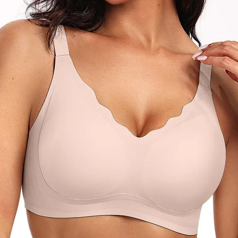 Lingerita™- Nancy- Pehmeä Push Up -rintaliivi – Irrotettavat Kupit, Kaaritueton, Saumaton ja Mukava Jokapäiväiseen Käyttöön - Lingerita-SnapShop