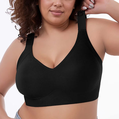 Lingerita ™-SoftBra - kaarituettomat rintaliivit.Mukavat ja hengittävät rintaliivit jokapäiväiseen käyttöön. Pehmeä spandex- ja nylonmateriaali, kevyt push-up, ei kaaritukia. Koot M–6XL, värit musta, kahvi ja beige.