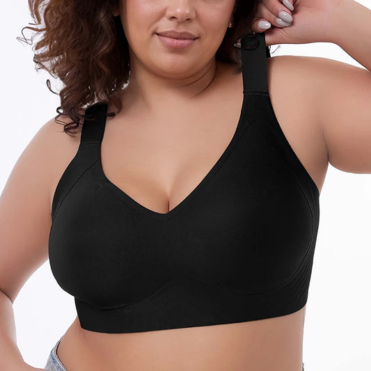 Lingerita ™-SoftBra - kaarituettomat rintaliivit.Mukavat ja hengittävät rintaliivit jokapäiväiseen käyttöön. Pehmeä spandex- ja nylonmateriaali, kevyt push-up, ei kaaritukia. Koot M–6XL, värit musta, kahvi ja beige.