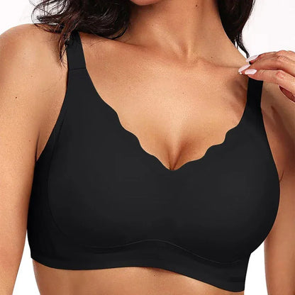 Lingerita™- Nancy- Pehmeä Push Up -rintaliivi – Irrotettavat Kupit, Kaaritueton, Saumaton ja Mukava Jokapäiväiseen Käyttöön - Lingerita-SnapShop